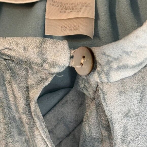 Elisabeth By Liz Claiborne Womens V-Neck Top & wrap Skirt Set Size 14- 16 Blue - Picture 15 of 15